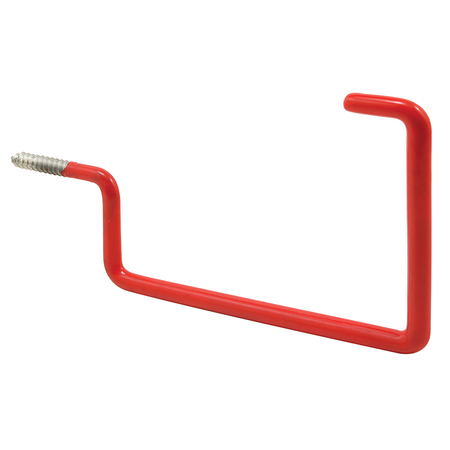 PRIME-LINE Screw-In Utility Hook, 7 in., Steel Rod, Gray Rubber Coating 2 Pack MP9207-2
